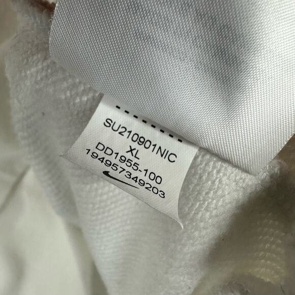 Nike Pro Womens size XL Dri-FIT Get Fit Crew Sweatshirt Cropped dd1955 White - Picture 8 of 8